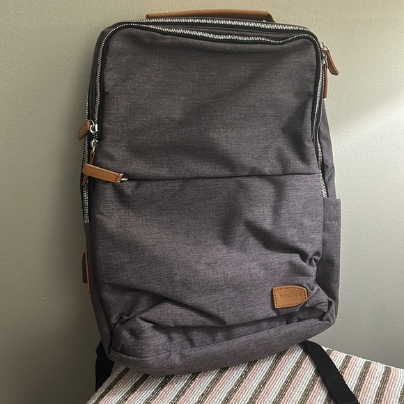 NWT Nobleman Backpack Bag, Grey - Picture 2 of 5